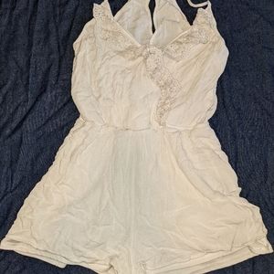 White Charlotte Russe Romper S